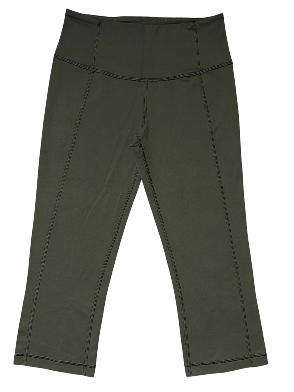 Lululemon Gather & Grow Crop II Leggings Capris Size 4 Fatigue Green